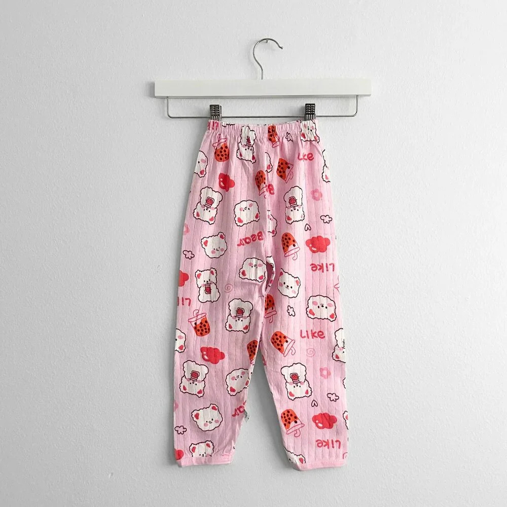 NWT Cute Girls Sleep N' Play Short Sleeve Top & Pants Pajamas Set Bear & Boba 4T - Picture 5 of 6
